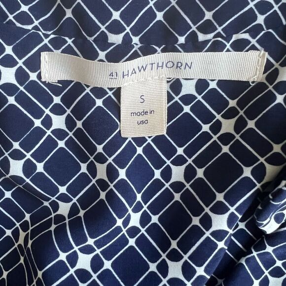 41 Hawthorne Sleeveless short Navy Blue Dress sz S - Picture 6 of 6